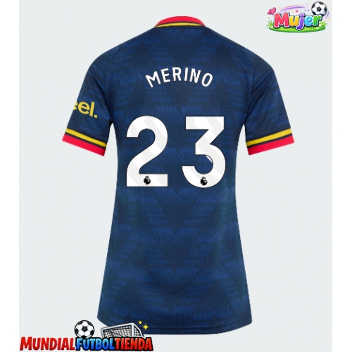 Camiseta Arsenal Mikel Merino #23 Segunda Equipación Replica 2026-27 para mujer mangas cortas